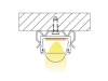 ALU-1305 LED Aluminum Channel - Surface - For Strips Up To 16mm - Silver -1m / 2m - Frosted Lens
