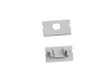 ALU-1601-R LED Aluminum Channel - Recessed - For Strips Up To 13mm - Silver - 1m / 2m - Frosted Lens
