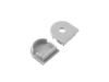 ALU-1608 LED Aluminum Channel - Surface - For Strips Up To 16mm - Silver - 1m / 2m - Frosted Lens