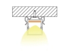 ALU-1609 LED Aluminum Channel - Surface - For Strips Up To 16mm - Silver - 1m / 2m - Frosted Lens