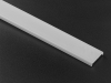 ALU-2403 LED Aluminum Channel - Surface - For Strips Up To 24mm - Silver - 1m / 2m - Frosted Lens