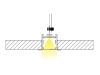 ALU-5035-R LED Aluminum Channel - Recessed - For Strips Up To 25mm - Silver - 1m / 2m - Frosted Lens