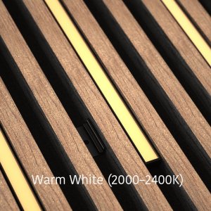 DarkMatters Slat Wall Neon Extra Warm White (2000K-2400K) 2.4 MTR Roll 24V 24W - IP67 Waterproof - Black Silicone Neon Flex Side Bend DM1509