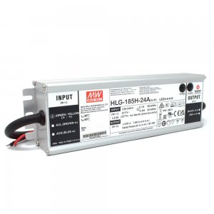 MEAN WELL | HLG-185H-24A Power Supply (24V, 185W Constant Voltage)