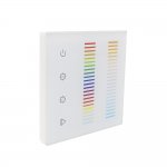 Sunricher RF 5 x Channel RGB+CCT Double Touch Slider RF Wall Panel White (Mains voltage)