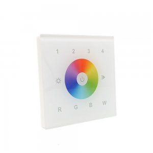 Sunricher Z-Wave RGBW 4 Group Wall Panel White (Mains voltage)
