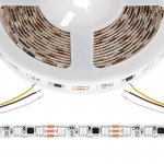 5m Digital RGB LED Strip Light - 18 LEDs/ft - Addressable Color-Chasing LED Tape Light - 12V