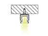 ALU-1010 LED Aluminum Channel - Surface - For Strips Up To 8mm - Silver - 1m / 2m - Frosted Lens