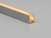 ALU-1013 LED Aluminum Channel - Surface - For Strips Up To 8mm - Silver - 1m / 2m - Frosted Lens