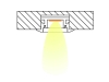 ALU-1602-1-R LED Aluminum Channel - Recessed - For Strips Up To 13mm - Silver - 1m / 2m - Frosted Lens