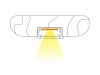 ALU-1607-R LED Aluminum Channel - Recessed - For Strips Up To 15mm - Silver - 1m / 2m - Frosted Lens