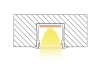 ALU-2008-R LED Aluminum Channel - Recessed - For Strips Up To 20mm - Silver - 1m / 2m - Frosted Lens