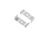 ALU-2405 LED Aluminum Channel - Surface - For Strips Up To 24mm - Silver - 1m / 2m - Frosted Lens