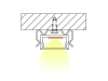 ALU-2405 LED Aluminum Channel - Surface - For Strips Up To 24mm - Silver - 1m / 2m - Frosted Lens