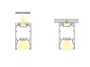 ALU-5085 Aluminum Channel - Surface / Hanging mount - For Strips Up To 30mm - Silver - 1m / 2m