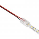 4" Solderless Clamp-On Pigtail Adaptor - 8mm Single Color LED Strip Lights