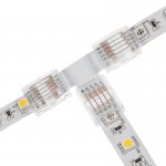 Solderless Clamp-On T Connector for 12mm RGBW LED Strip Lights