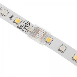 Solderless Clamp-On Butt Connector - 12mm RGB + CCT LED Strip Lights