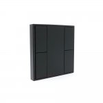 Sunricher DALI 4-Key Push Button Wall Panel Black (BUS Powered)
