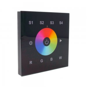 Sunricher DMX 1 x Zone Four Scene Wall Panel Black (Low voltage)