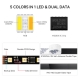 5m WS2805 RGBCCT IC LED Strip - 5-in-1 Addressable Dual Signal Pixel LED Lights (3000K–6500K) - 12V / 24V