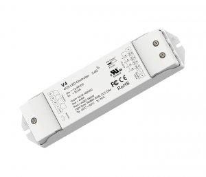 RGBW/RGB/CCT/Dimming 4 Channel LED RF Controller - 12-48V - V4
