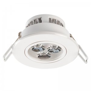 LED Recessed DownLight Fixture - Aimable - 40 Watt Equivalent - 3.5" - 290 Lumens