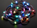 12mm Diffused Flat Digital RGB LED Pixels (Strand of 25) - WS2801