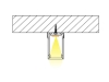 ALU-1525 LED Aluminum Channel - Surface - For Strips Up To 12mm - Silver - 1m / 2m - Frosted Lens