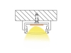 ALU-2002 LED Aluminum Channel - Surface - For Strips Up To 20mm - Silver - 1m / 2m - Frosted Lens