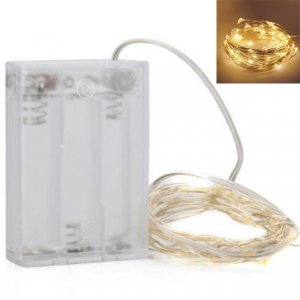 Copper Wire Fairy LED String Lights - 3AA Battery Operated