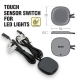Invisible 9030 Touch Dimmer Sensor Switch for behind ceramic, wood, glass 12V-24V DC 5A 60W Black Color