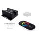RGB LED Controller - Wireless RF Touch Color Remote with Dynamic Color-Changing Modes - 8 Amps/Channel - Black Touch Remote