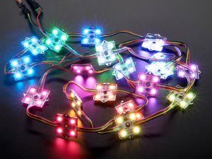 36mm Square 12V Digital RGB LED Pixels (Strand of 20) - WS2801