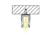 ALU-1015 LED Aluminum Channel - Surface - For Strips Up To 8mm - Silver - 1m / 2m - Frosted Lens