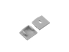 ALU-1715 LED Aluminum Channel - Surface - For Strips Up To 13mm - Silver - 1m / 2m - Frosted Lens