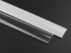 ALU-3523-R LED Aluminum Channel - Recessed - For Strips Up To 20mm - Silver - 1m / 2m - Frosted Lens