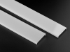 ALU-5575 Aluminum Channel - Surface / Hanging mount - For Strips Up To 60mm - Silver - 1m / 2m - Frosted Lens