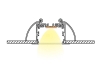 ALU-6535-R LED Aluminum Channel - Recessed - For Strips Up To 40mm - Silver - 1m / 2m - Frosted Lens