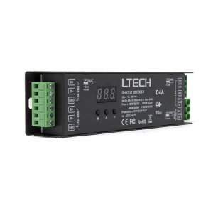 LTECH Constant Voltage 4 Channel DMX/RDM Decoder