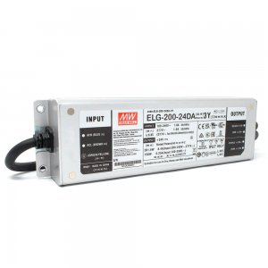 MEAN WELL | ELG-200-24DA-3Y Power Supply (24V, 200W Constant Voltage)