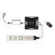 RGB LED Controller - Wireless RF Touch Color Remote with Dynamic Color-Changing Modes - 8 Amps/Channel - Black Touch Remote