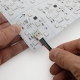 Flexible Addressable RGB LED Backlight Sheet for behind Stone and Glass - 18.9” x 9.5” - 24V - IP20 - XH Pin Connection