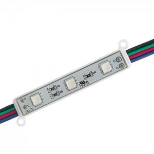 RGB LED Modules - Linear Modules with 3 SMD LEDs - 22 Lumens/Module - 20-Pack