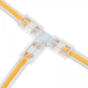Solderless Clamp-On T Connector for 8mm COB LED Strip Lights