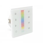 Sunricher DALI DT8 4 x Zone 1 x Scene RGB Wall Panel White (Mains Voltage)