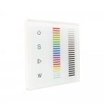 Sunricher RF RGBW Double Touch Slider RF Wall Panel White (Mains voltage)