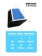 1X2ft LED Artificial Skylight Smart Home Wifi Control Ceiling Lamp Indoors - 60W - Tunable CCT - Dimmable - 1800~10000K