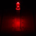 5mm Red LED - 645nm - T1 3/4 Through Hole LED w/ 15 Degree Viewing Angle