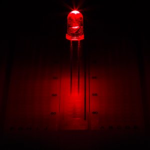 5mm Red LED - 645nm - T1 3/4 Through Hole LED w/ 15 Degree Viewing Angle